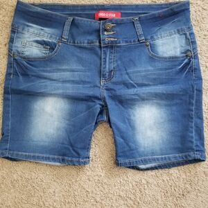 GOGO Blue Washed Denim Jean Shorts